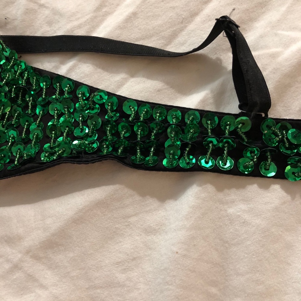 Green Bedazzled Bra - Picture 4 of 6